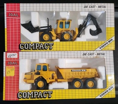 (2) Vintage 1/50 Joal Volvo BM6300 &5350 Dumper/backhoe Boxes