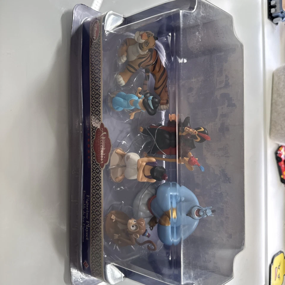 Disney Store Edición Aladdin 6 Piezas Figura Estatuilla Juego Set -NUEVO S Foto 3 de 3