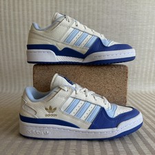 Adidas Forum Low Classic Shoes Mens 4.5 Womens 5.5 Blue White Leather IF7822