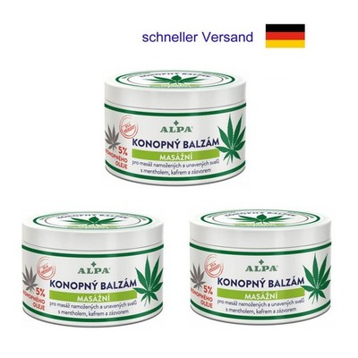 3 Stück  ALPA HANF BALSAM 250ml  -  original Alpa