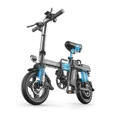 Folding Electric Bike for Adults  Teens, 14'' 500W 15Ah 27MPH UL 2849 Certified