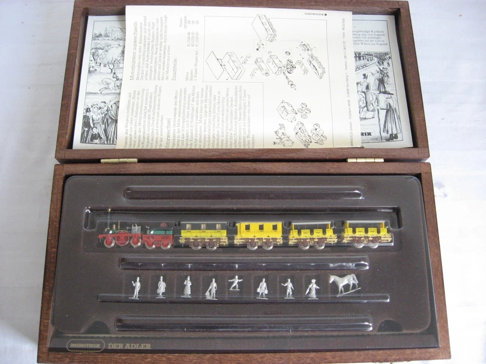 ME35* Minitrix 51101000 Zug "Der Adler" Figuren Holzschatulle Sose 1985