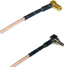 RG316 SMB MALE ANGLE to CRC9 MALE ANGLE RF Cable Rapid-SHIP LOT