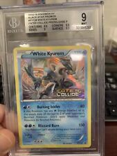 White Kyurem XY128 Holo Prerelease Promo Fates Collide Stamp Pokemon BGS 9