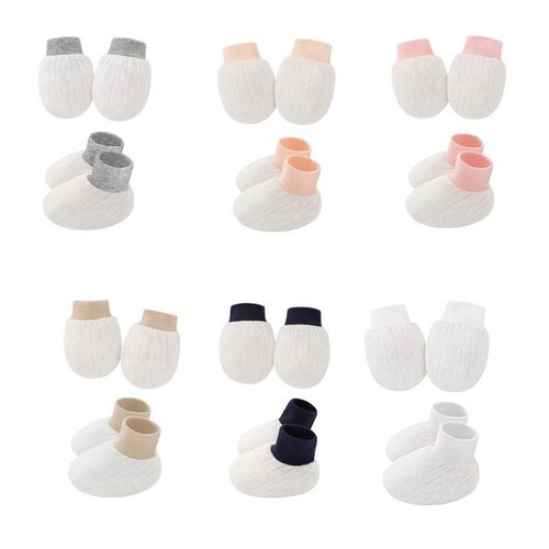 Infant Mittens Face for Gloves Anti-Skid Sock Set Clothing - Bild 2 von 18