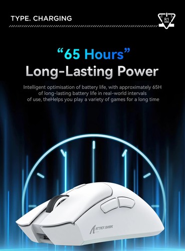 R1 Superlight Mouse Bluetooth 2.4G Wireless Gaming Mouse Gaming or Office Game - Picture 19 of 27