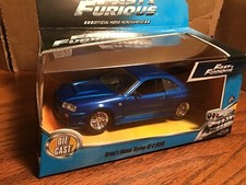 Brians Nissan GT-R R34 blue 1:32 FAST FURIOUS Jada