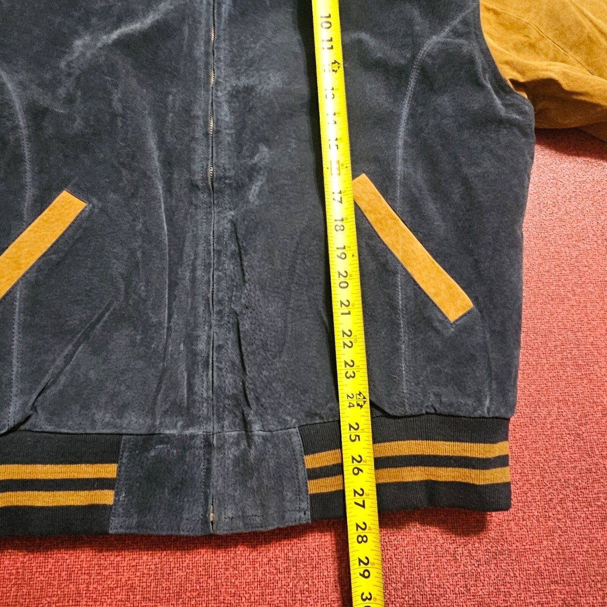 VTG 90s City Streets Suede Bomber Varsity Jacket Sz L Two VTG 90s City Streets Suede Bomber Varsity Jacket Sz L Two