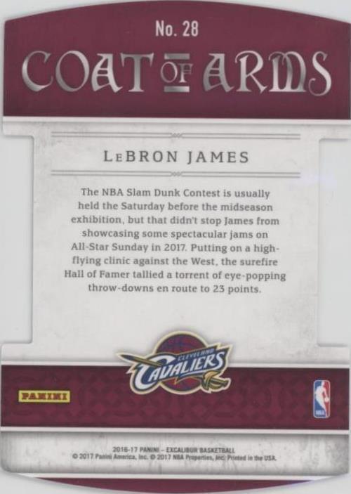 NBA 16/17 Excalibur レブロンジェームズ インサートカード NBA 16/17 Excalibur レブロンジェームズ インサートカード