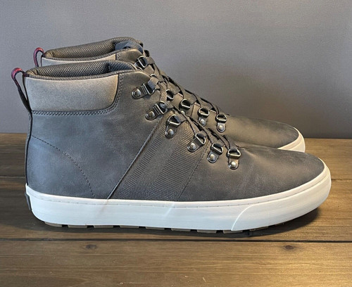 Ben Sherman Men's Harvey High Top Sneakers Size 11.5 Gray Lace Up Casual