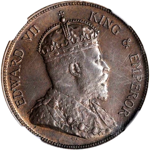 1906 British Honduras Cent, NGC MS 62