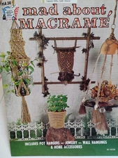 Wall Pot Hangers Jewelry Owl Mad about Macrame Hazel Pearson Handicrafts VTG 70s