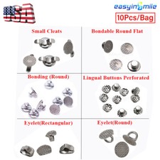 10pcs/pack Dental Orthodontic Lingual Button Stainless Steel For Teeth Treatment