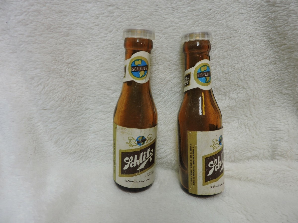 Vintage Schlitz Beer Salt and Pepper Shakers