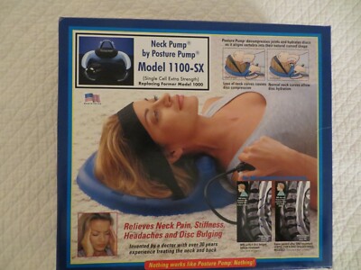 Neck Pain Pump by Posture Model 1100-SX Decompress Joints Discs FREE SIPPING!!!