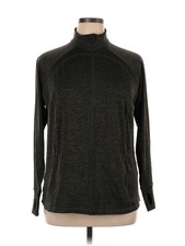 Ideology Women Gray Track Jacket 1x Plus