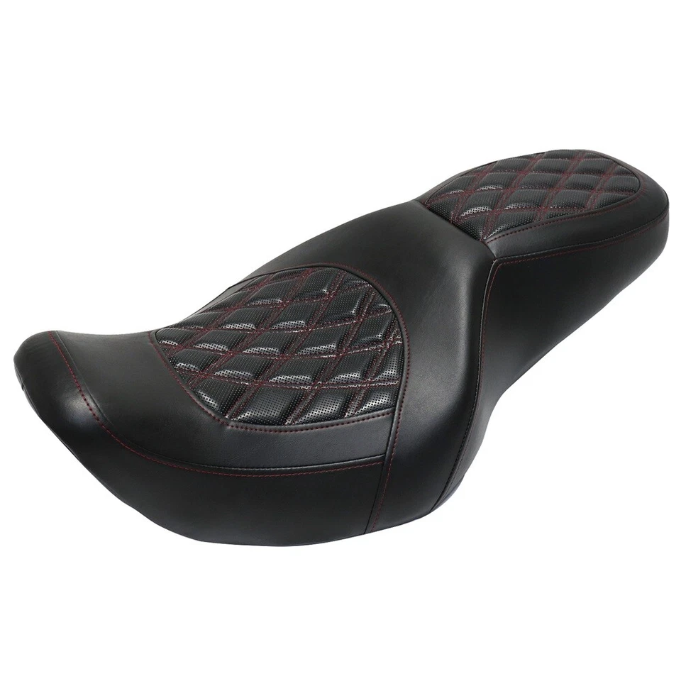 4 Stitch Color Full Set 1-Piece Seat For Harley Road Glide Electra Glide 1997-07 Foto 3 de 4
