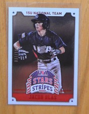 Jacob Blas 2015 Panini USA Baseball Stars & Stripes Longevity Parallel #D /199