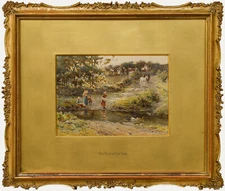 Joseph Harold Swanwick (1866-1929) - Framed Watercolour, The End of Day