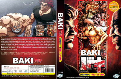 ANIME BAKI SEASON 1-2 COMPLETE TV SERIES VOL.1-39 END DVD *ENG DUB* + FREE SHIP