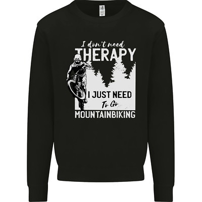 I Need to Go Mountainbiken lustig Radfahren Herren Sweatshirt Pullover
