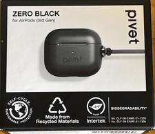 Pivet ZERO Ends 6/12 11AM PST Series Case for Apple Airpods 3rd Gen -Black