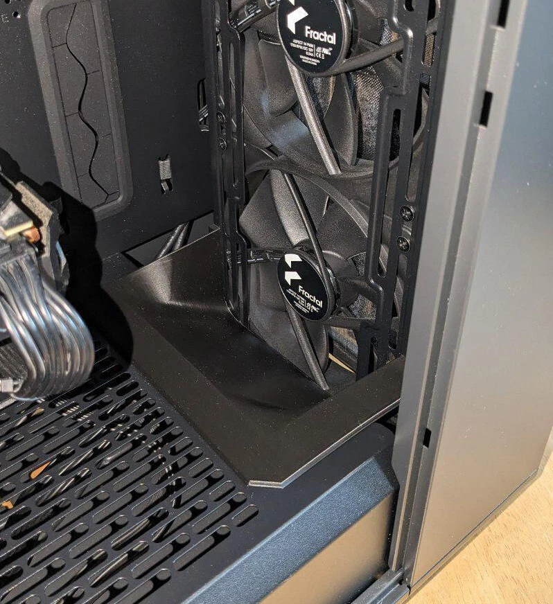 Fractal North XL Computer Case 3D Printed Modification - Airflow Duct/Fan Shroud - Image 2 of 4