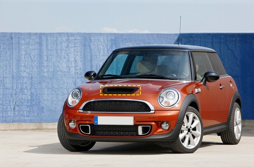 Lufteinlass Motorhaube Entlüftung schwarz für Mini R57 R55 R56 Cooper S D one - Bild 10 von 12