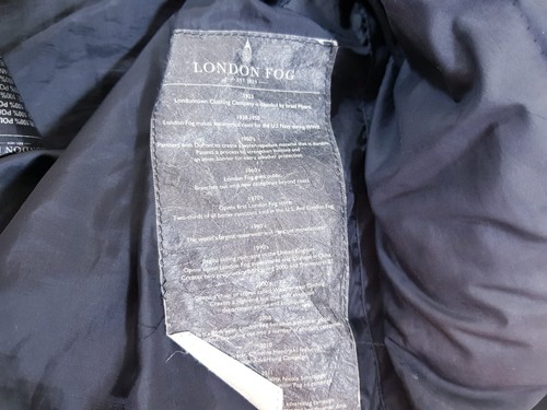 London Fog Mens Black Waterproof Basic Jacket Rain Coat Size XL Regular - Picture 8 of 12