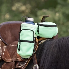 Horse Saddle Pommel Bag & Bottle Holder Set, Horse Tack & Gifts, Equestrian Gift
