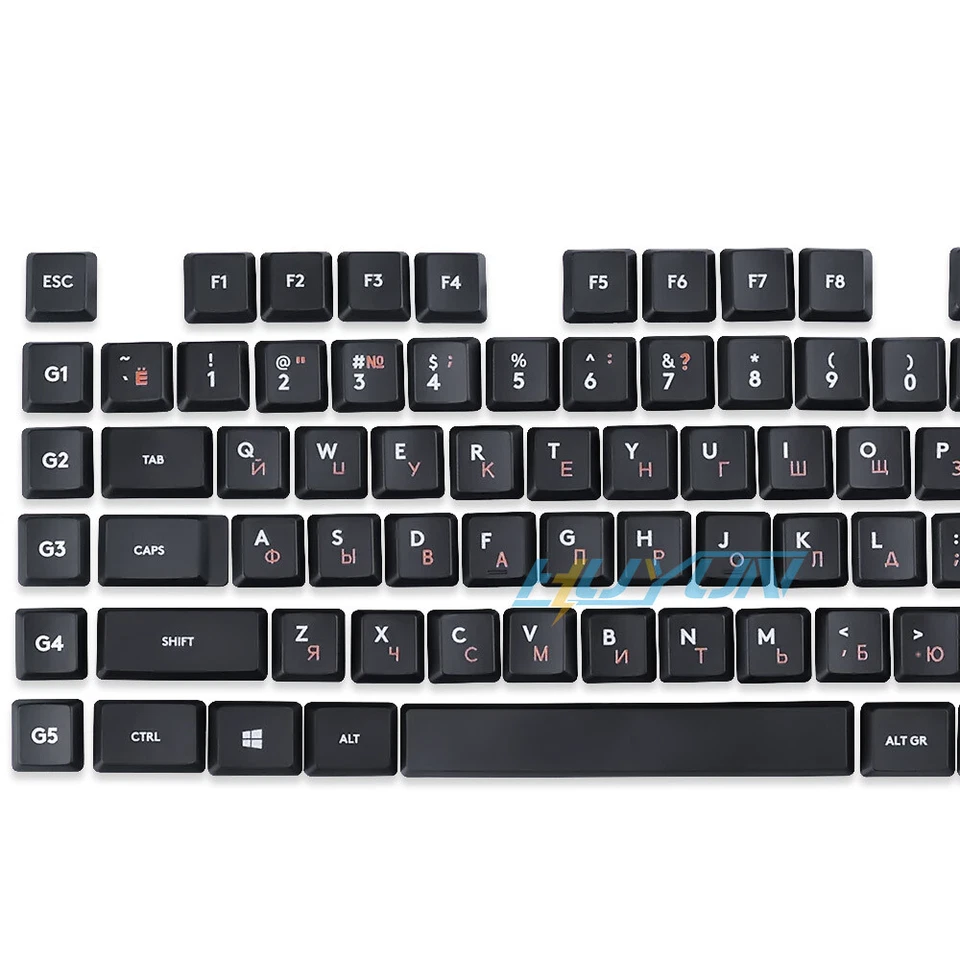 A Full Set Russian Replacement Keycaps for Logitech G813/G815/G913/G915 Keyboard - Image 3 of 4