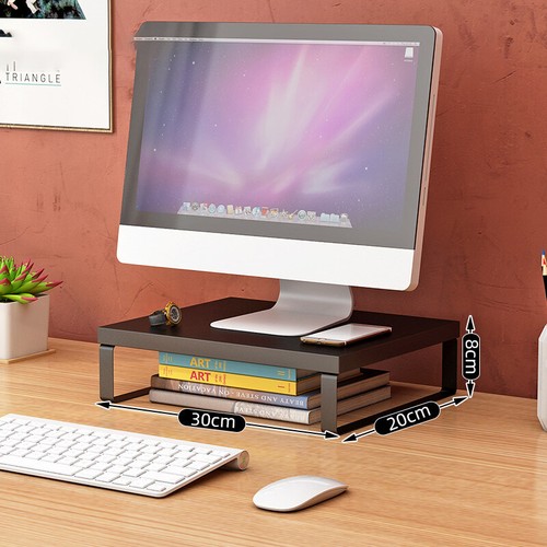 Desktop Computer Monitor Stand Desktop PC Laptop Screen Elevated Riser Organizer - Picture 18 of 24