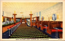 Vintage Postcard Smith Brothers Candy Counter Luncheonette Poughkeepsie NY C12