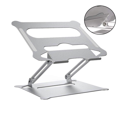 Laptop Stand Riser Aluminum Adjustable Notebook Holder Computer for - Afbeelding 3 van 12