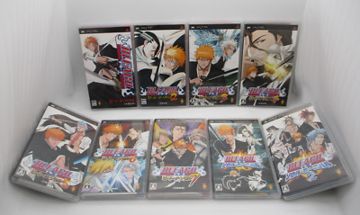 Lot 9 PSP Bleach Heat The Soul 1 2 3 4 5 6 7 & Soul Carnival 1 2