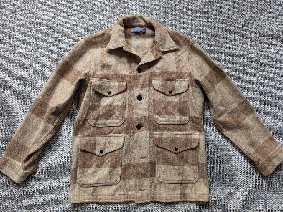 vintage PENDLETON cruiser jacket MACKINAW coat M plaid 42 hunting sportsman - Image 3 of 4