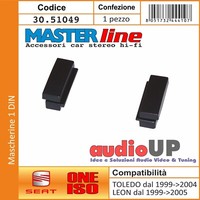 Autoradio Blende 1 Din FüR Seat Leon Von 1999 Bis 2005 - 1 Din Adapter
