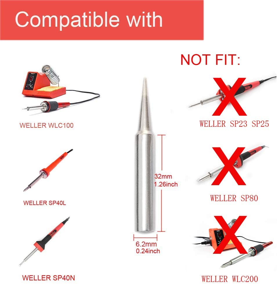 ST7 Soldering Iron Tips for WELLER WLC100 WELLER SP40 (5 PCS SET) eBay