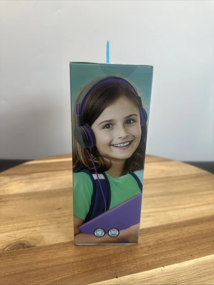 JLab Jbuddies Studio Over Ear Folding Girl kids Grey/Purple Headphones 6 Years + - Image 2 of 4