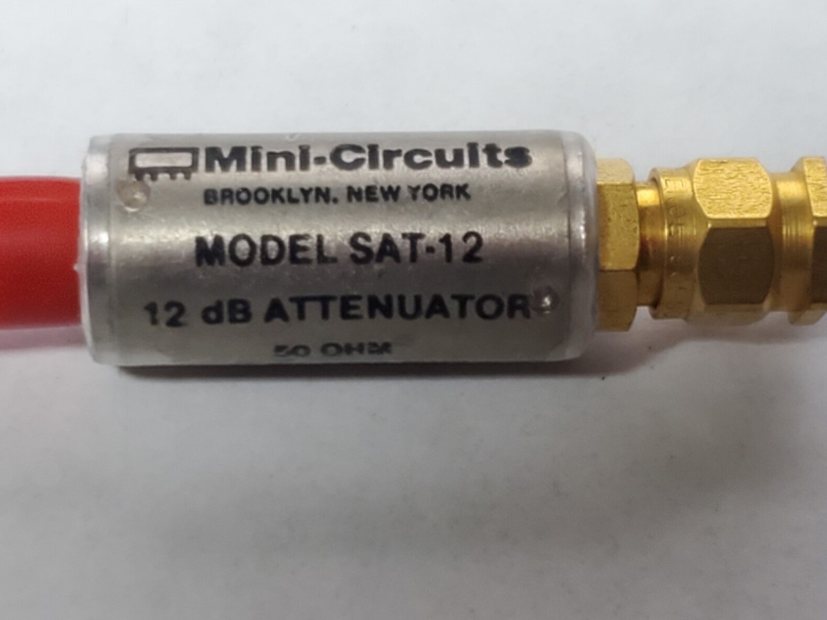 MINI CIRCUITS 12 dB ATTENUATOR DC-1.5 GHz #SAT-12 SMA RF MICROWAVE