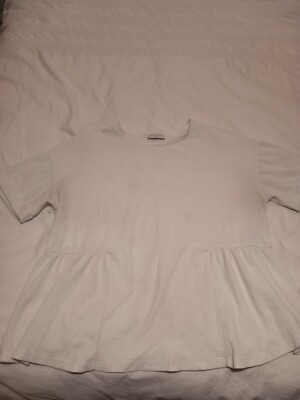 White Top T-Shirt Matalan Size 14