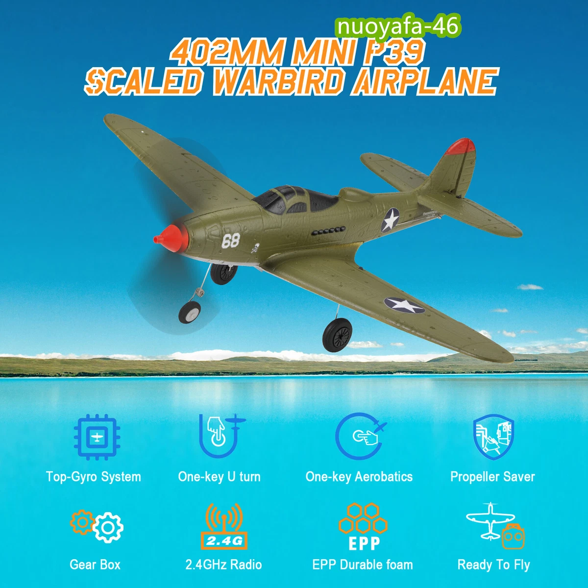 atom Gym Indstilling TOP RC 2.4G 4CH RC Plane Ready to Fly P39 Adults Remote Control Aircraft  RTF Toy | eBay