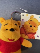 NWT Vintage Winnie the Pooh Plush Keychain w/Hideaway Zipper Coin Pouch DISNEY