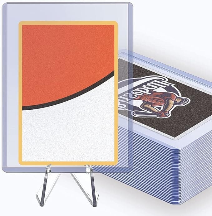 200 Card Sleeves Pack 200-Pack Hard Plastic Toploader Card Sleeves  Clear  Protectors For Baseball & Trading Cards Ultra Pro Top Loaders