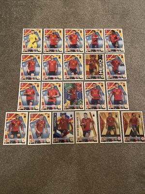 Topps UEFA EURO 2024 Match Attax Complete Spain Team Of 21 Cards With 3 Specials