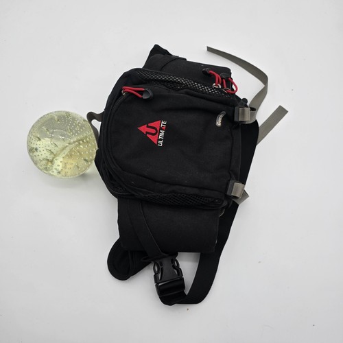 Ultimate Lumbar Pack Black Gemini Bag Nylon Ripstop Fanny Pack Triathlon - Picture 11 of 12