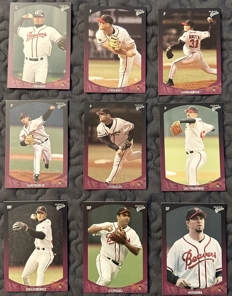 2003 MultiAd Portland Beavers Set choose player from dropdown - Image 3 of 4