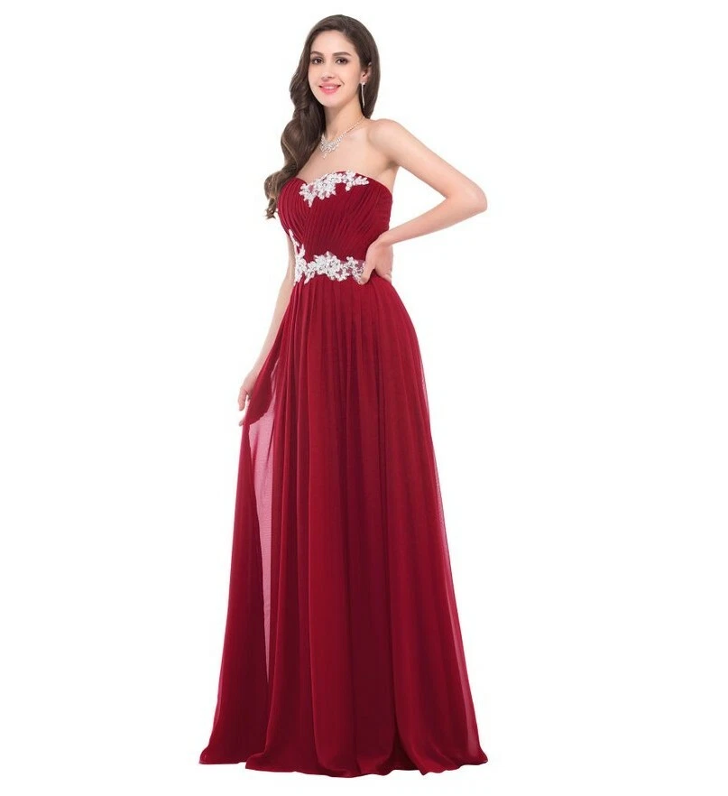NEU Abend Formelles Party Ballkleid Abschlussball Brautjungfer Paillettenkleid  - Bild 4 von 4