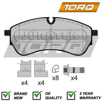 Brake Pads Set Front Rear Torq Fits VW Crafter Man TGE 2.0 TDi Electric