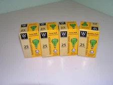4 Westpointe Transparent Green A19 Indoor / Outdoor Party Bulbs  25 Watt 